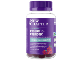 New Chapter All-Flora Probiotic + Prebiotic, Raspberry, 60 Gummies